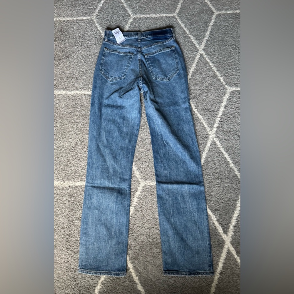 Abercrombie & Fitch Curve Love Ultra High Rise Ankle Straight Jean Size 25 XL - Picture 6 of 9